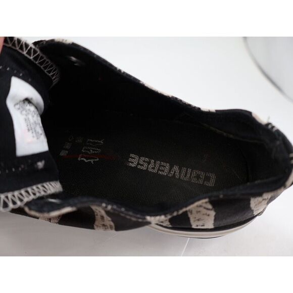 Converse Zebra Stripes Sneakers Womens Size 9 Black White Lace Up Shoes - Picture 9 of 10